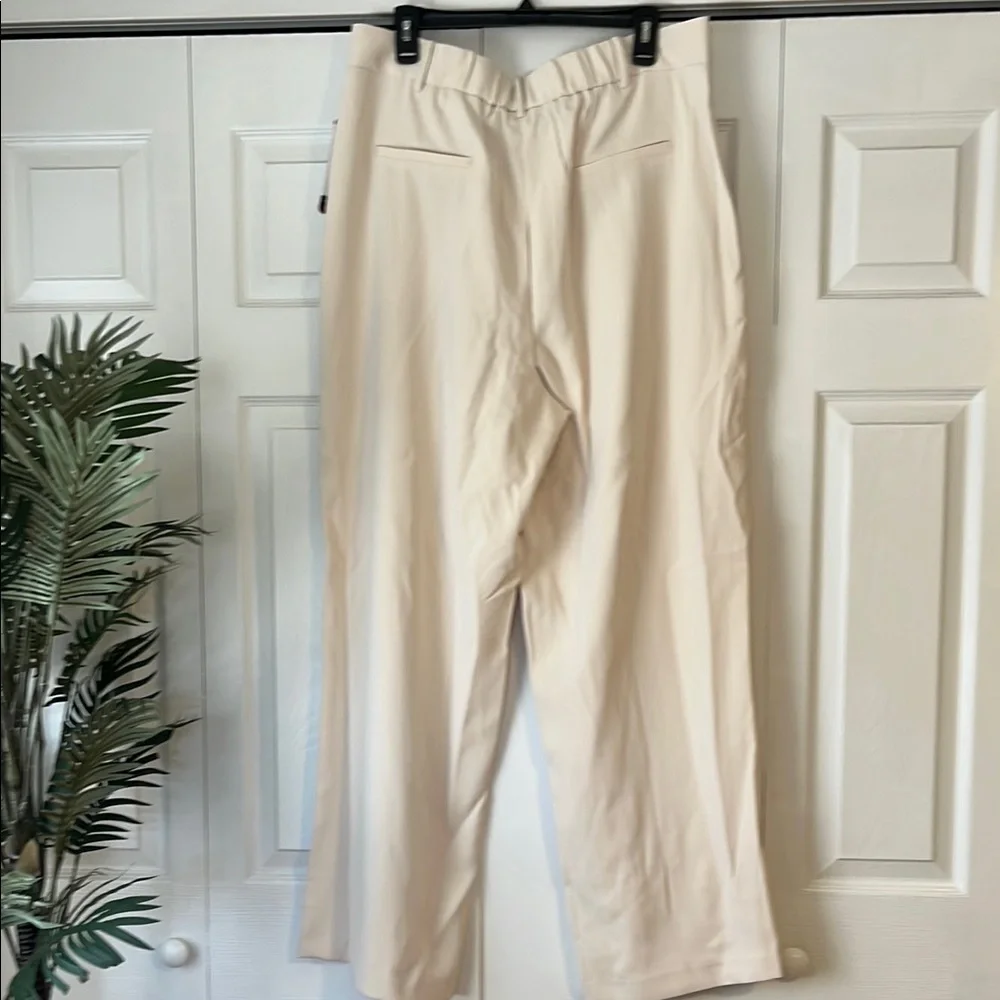 NWT,French Connection, XL, Cream Tailored Wide Leg Trousers - Picture 5 of 5